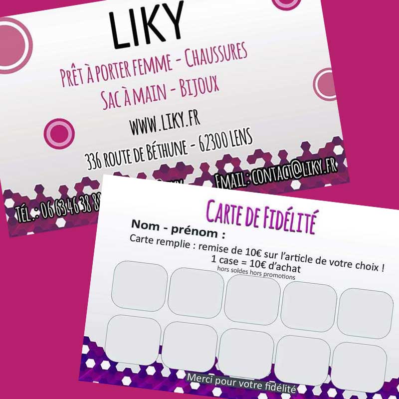 Classeur cartes de fidélité cartes de visite bons d'achats